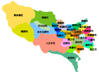 多摩の地図